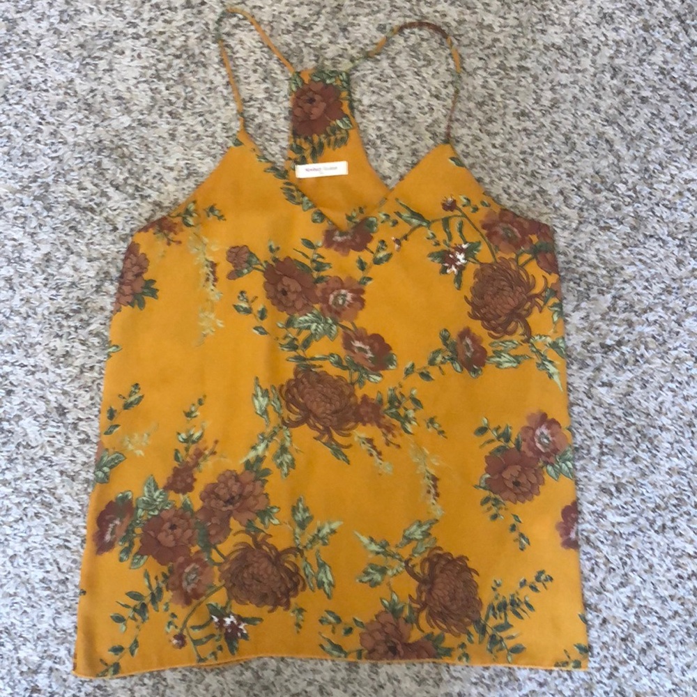 Yellow Floral Tank